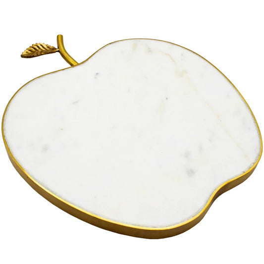 White Marble Apple Cheese Board