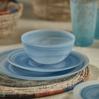 Azur Alabaster Glass Bowl   Medium
