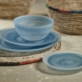 Azur Alabaster Glass Bowl   Medium
