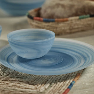 Azur Alabaster Glass Bowl   Medium
