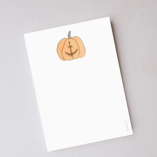 Anchor Pumpkin Notepad