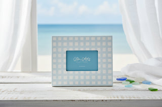 Blue Gingham Rectangle Frame

