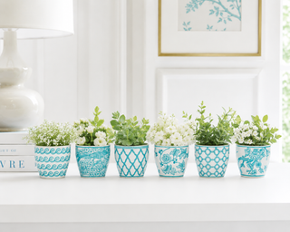 Set of 2   Monarch Mini Flower Pots
