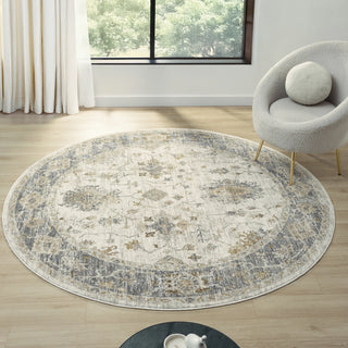 Elara Damask Farmhouse Indoor Area Rug
