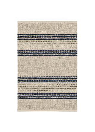 Cielo Stripe Handwoven Cotton Rug
