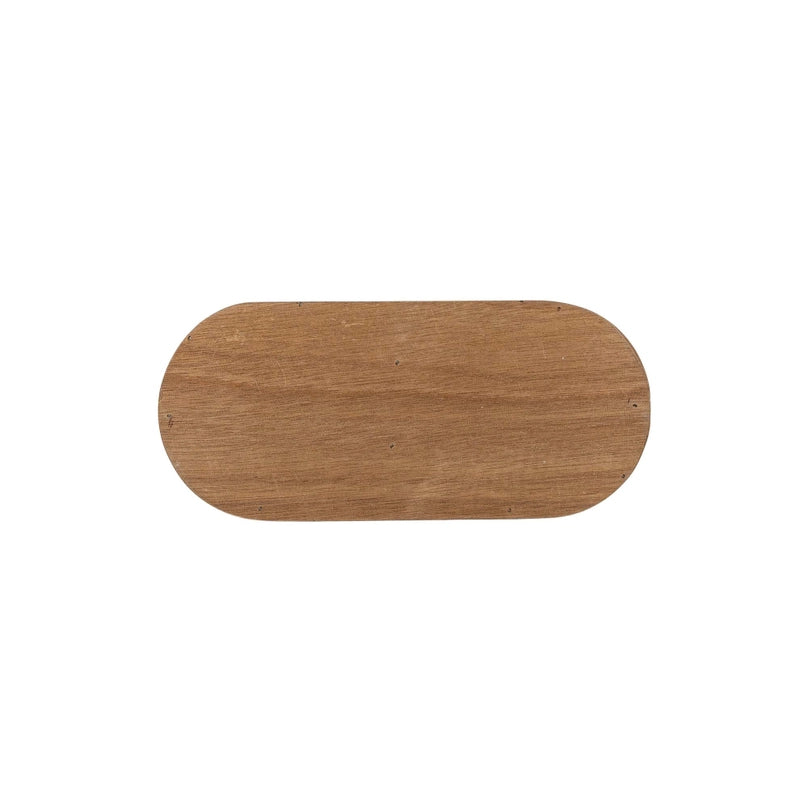 Yuma Slotted Oval Caddy Natural Wood