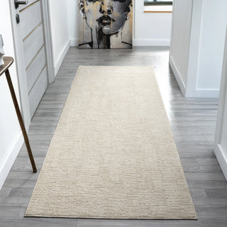 Modern Beige Transitional Abstract Power Loomed Rug
