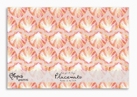 Scallop Shells Paper Placemats