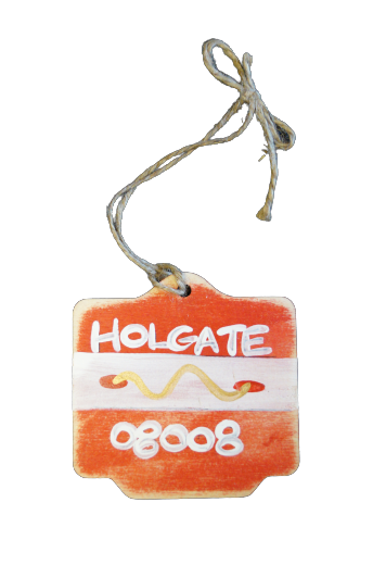 Beach Badge Ornament With Zip