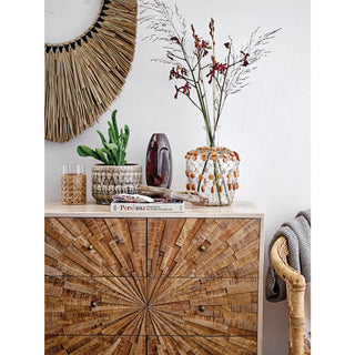 Embossed Stoneware Planter
