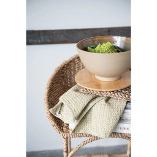 Square Jute Crocheted Pot Holder, Natural
