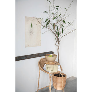 Square Jute Crocheted Pot Holder, Natural
