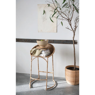 Square Jute Crocheted Pot Holder, Natural
