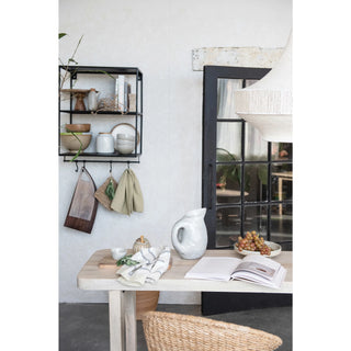 Square Jute Crocheted Pot Holder, Natural
