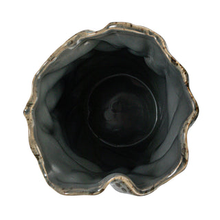 Stoneware Organic Shaped Vase
