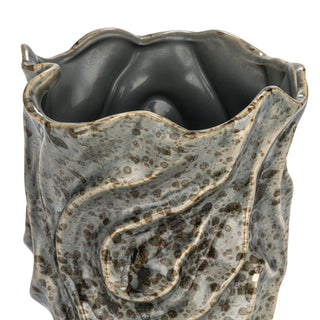Stoneware Organic Shaped Vase
