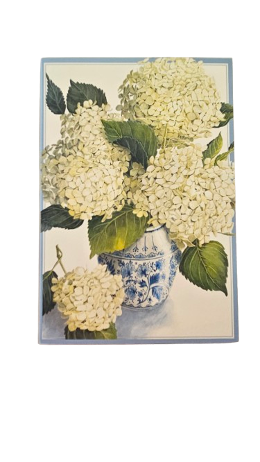 WHITE HYDRANGEAS Card