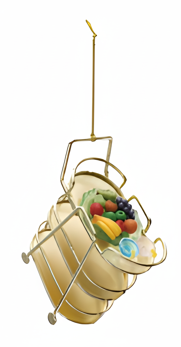 3-1/2"H - 6"H Metal Bar Cart Ornament II