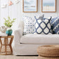 Persea Pintuck Decorative Pillow 24x24