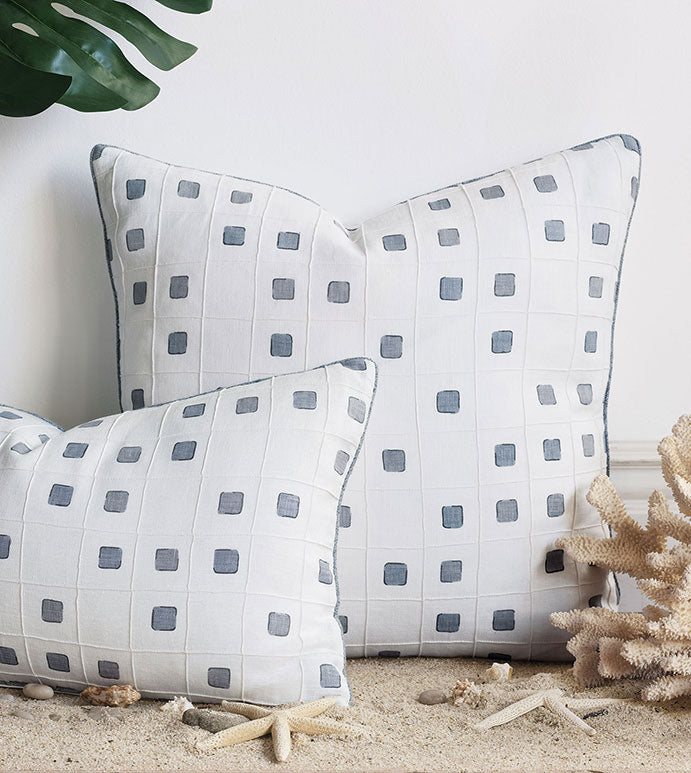 Persea Pintuck Decorative Pillow 24x24