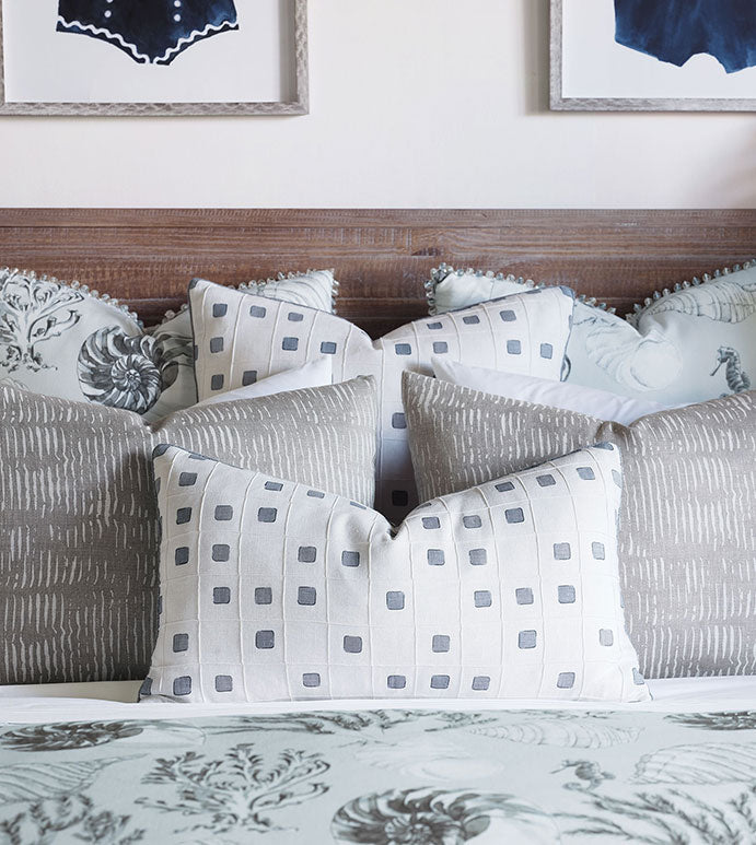 Persea Pintuck Decorative Pillow 24x24