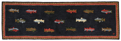 River Fish Rug - Online Only