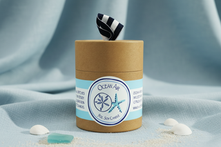 Ocean Air 9oz Soy Candle   Aqua Shells
