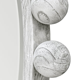 Cyra Wood Round Mirror
