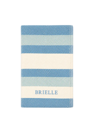 *CUSTOM* Oak Bluffs Surf Throw   50" x 72" USA Classic   Light Blue Thread   Bottom Center

