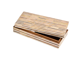 Wood and Bone Decorative Box   Large
