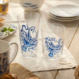Lucy Blues Tall Drinking Glass
