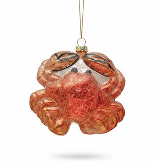4" Glass Crab Ornament
