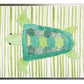 Watercolor Turtle on Striped Background - Online Only