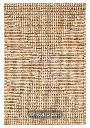 Kelan Ivory Handwoven Jute Rug 2x3