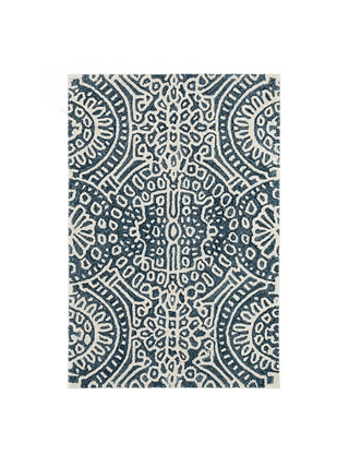 Temple Hand Micro Hooked Wool Rug
