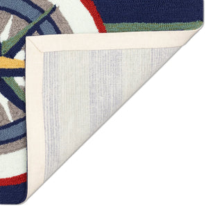 Striped Compass Multi Rug 24" x 36"
