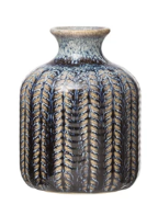 Embossed Stoneware Vase