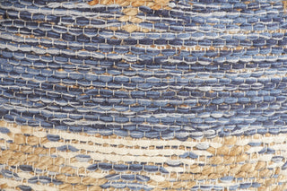 Geometric Natural Jute Pouf

