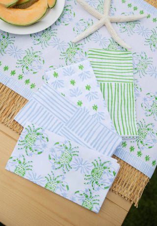 Set of 4   Organic Napkins   Striped
