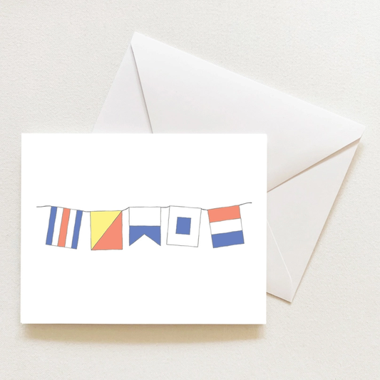 Coast Flags Sleeved Note Card