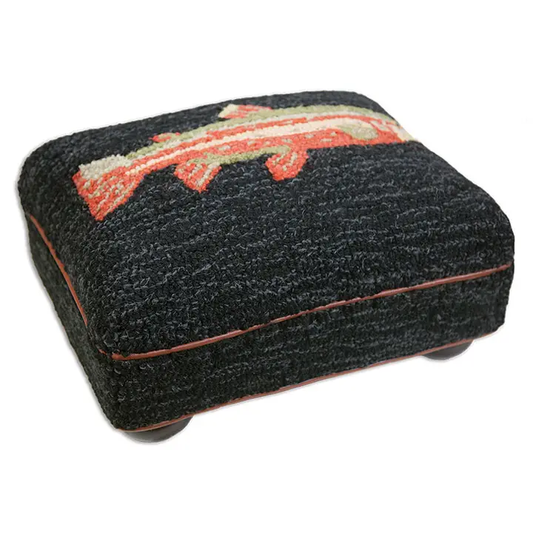 River Fish 18" x 14" x 9" Foot Stool - Online Only