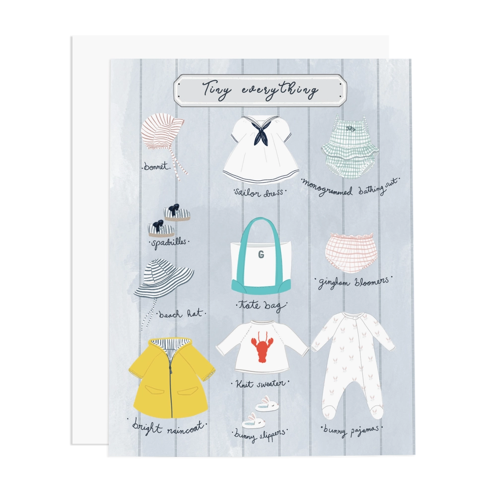 Tiny Everything Girl Greeting Card