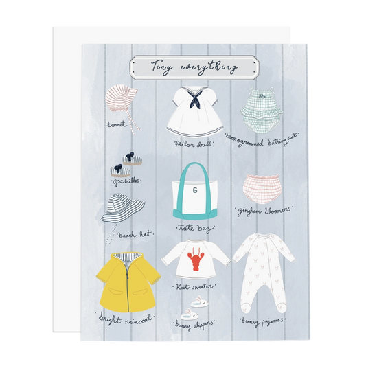 Tiny Everything Girl Greeting Card