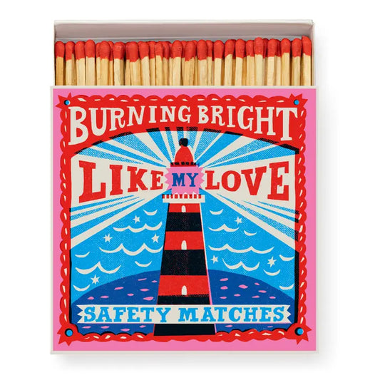 Burning Bright By the Print | Square - Safety Matches