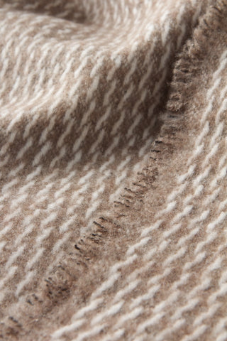 Pinstripe Pattern with Four Sided Fringe   55"x70"
