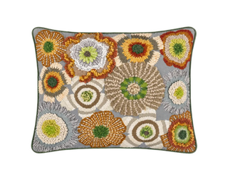 Bramble Embroidered Decorative Pillow
