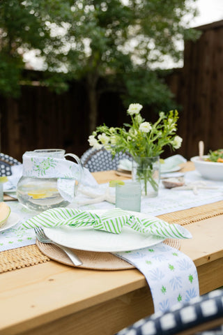 Set of 4   Organic Napkins   Striped
