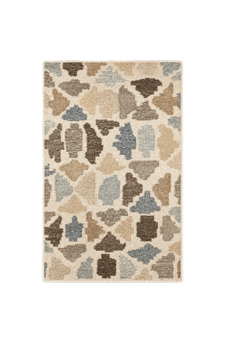 Rufus Stone Kilim Natural Handwoven Wool Rug   2' x 3'
