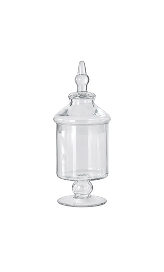 Clear Glass Cylinder Apothecary Jar

