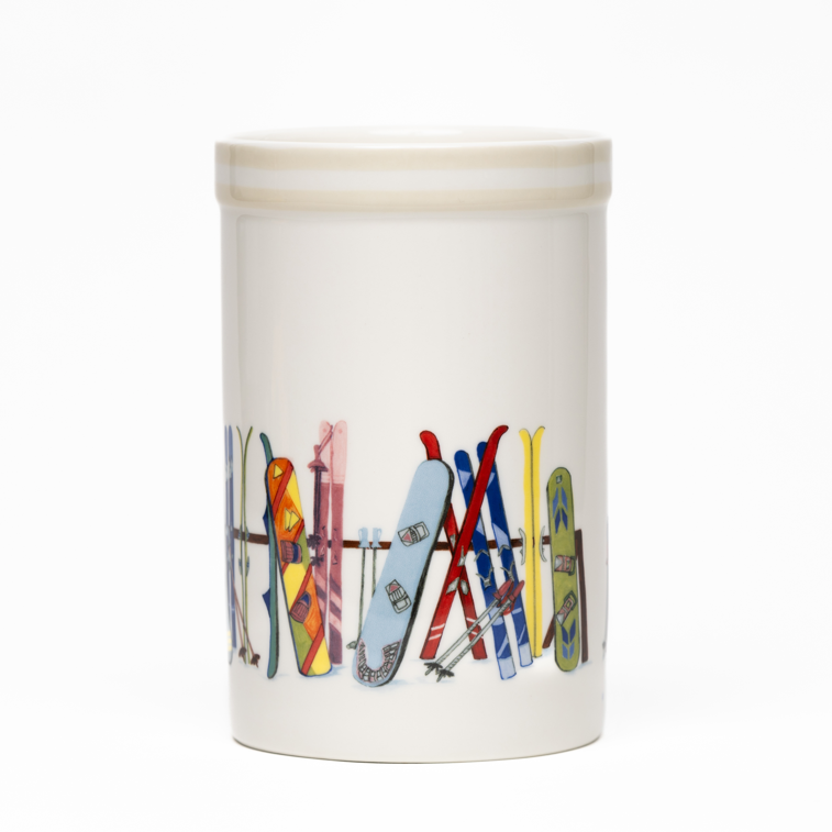 8" Crock - Winter Sports